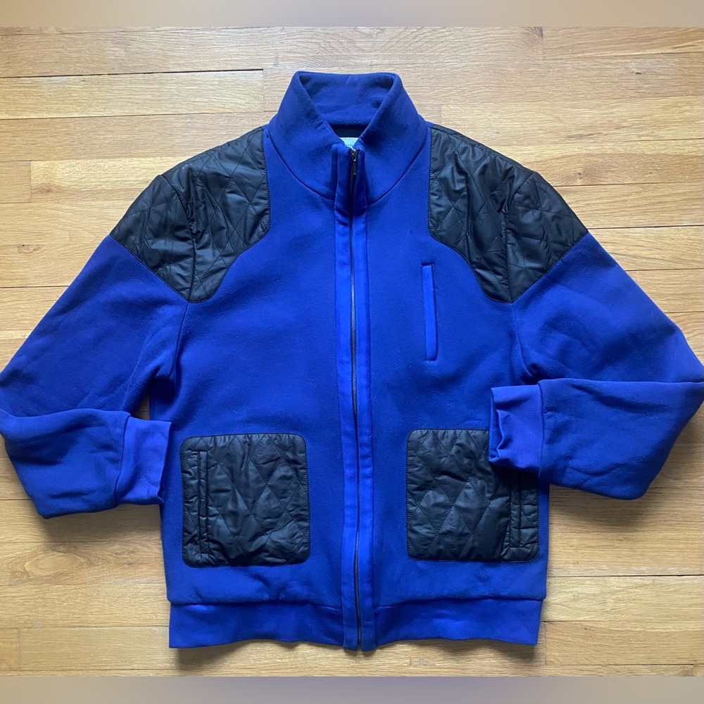 HYDEN YOO Blue and Black Quilted Jacket